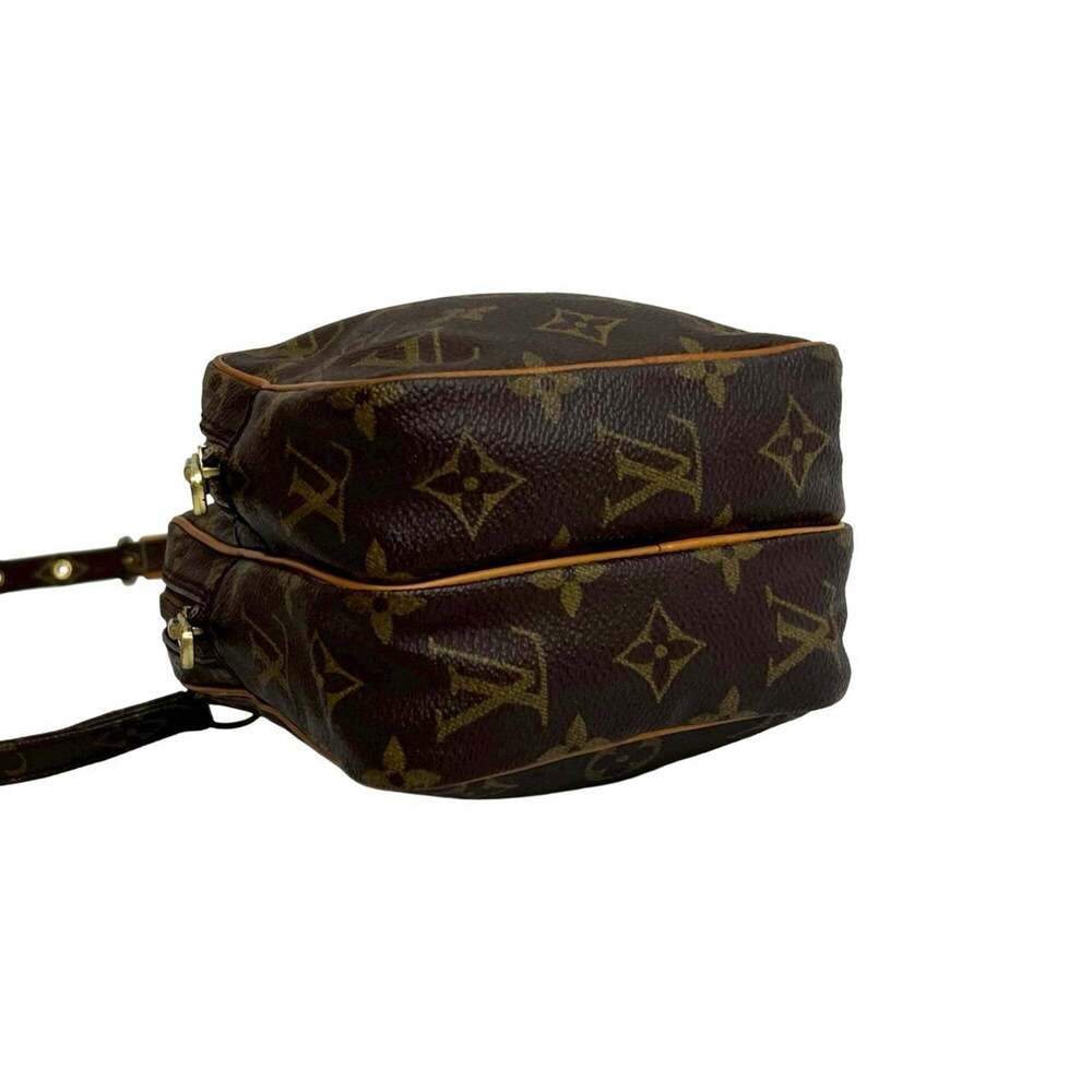 LOUIS VUITTON Authentic Brown Monogram Leather Pochette Shoulder Bag - Picture 7 of 10